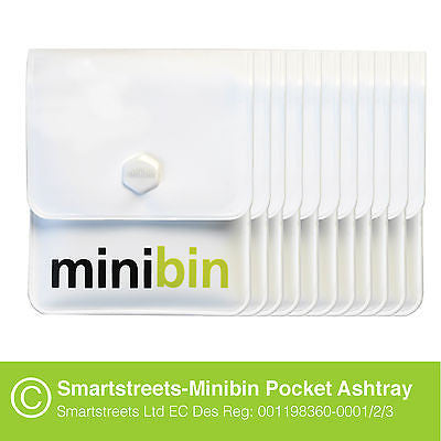 Minibin pocket ashtrays — pack of 500